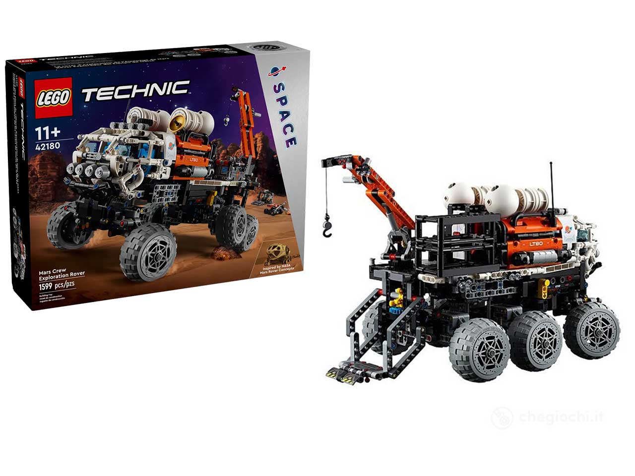 Lego technic rover di esplorazione marziano