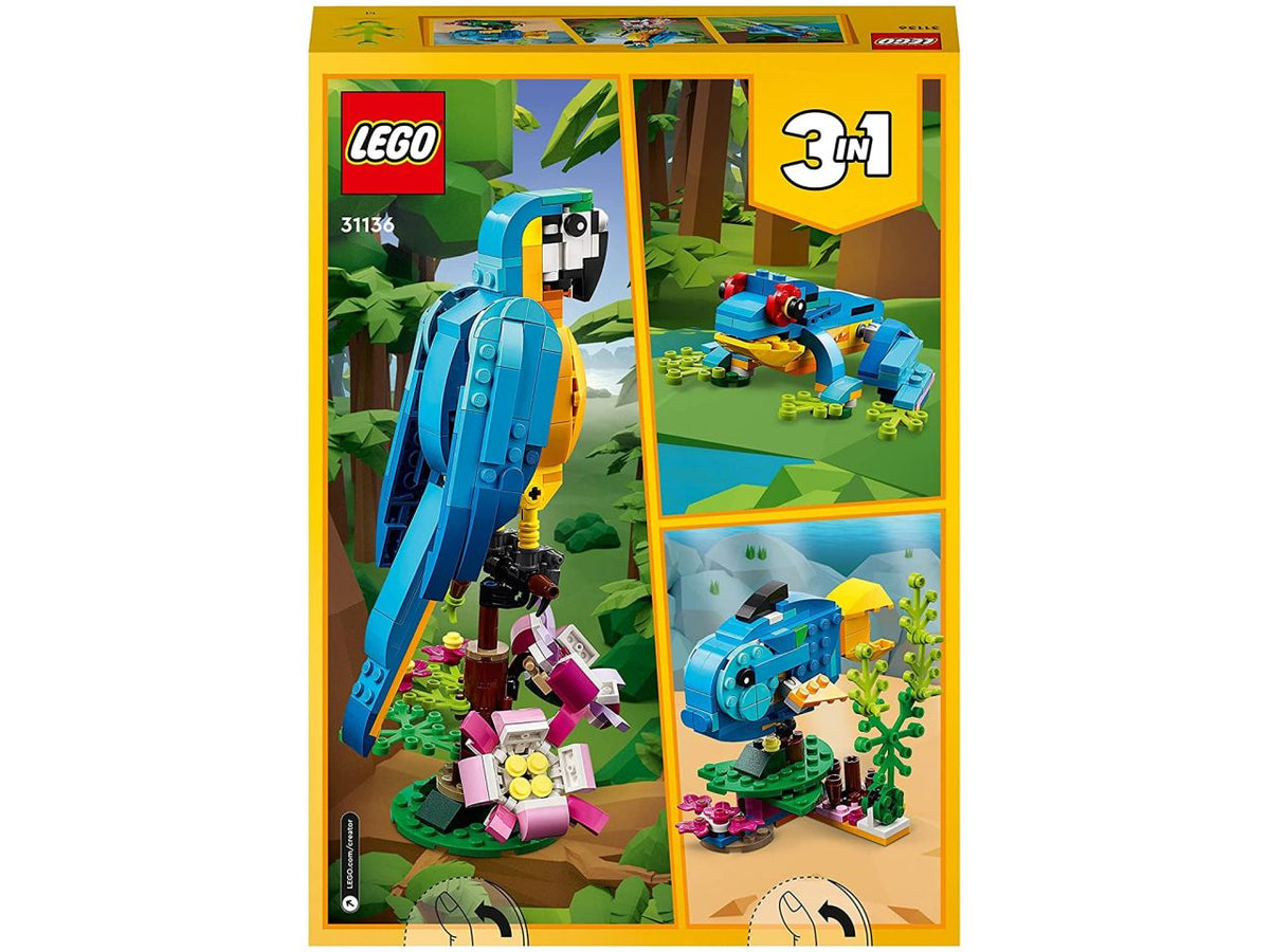 Lego Creator Pappagallo Esotico 31136