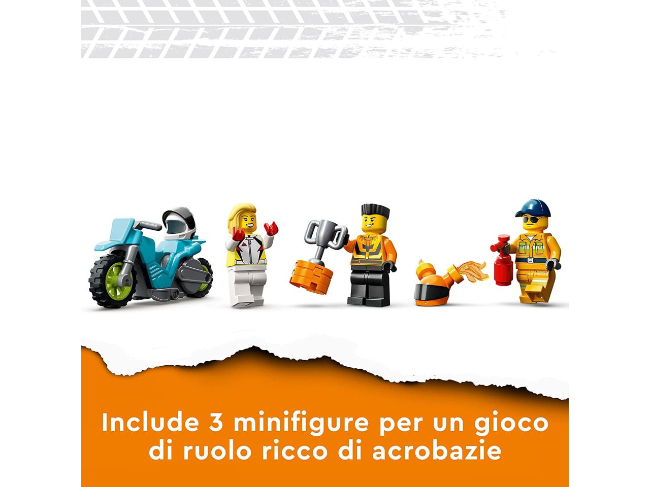 Lego city stuntz stunt truck: sfida dellâanello di fuoco