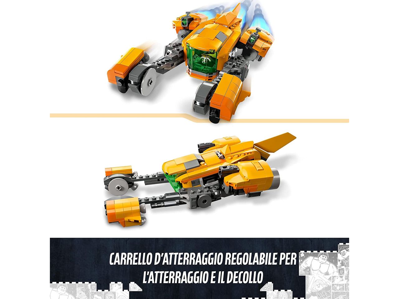 Lego Marvel Astronave di Baby Rocket 76254 $
