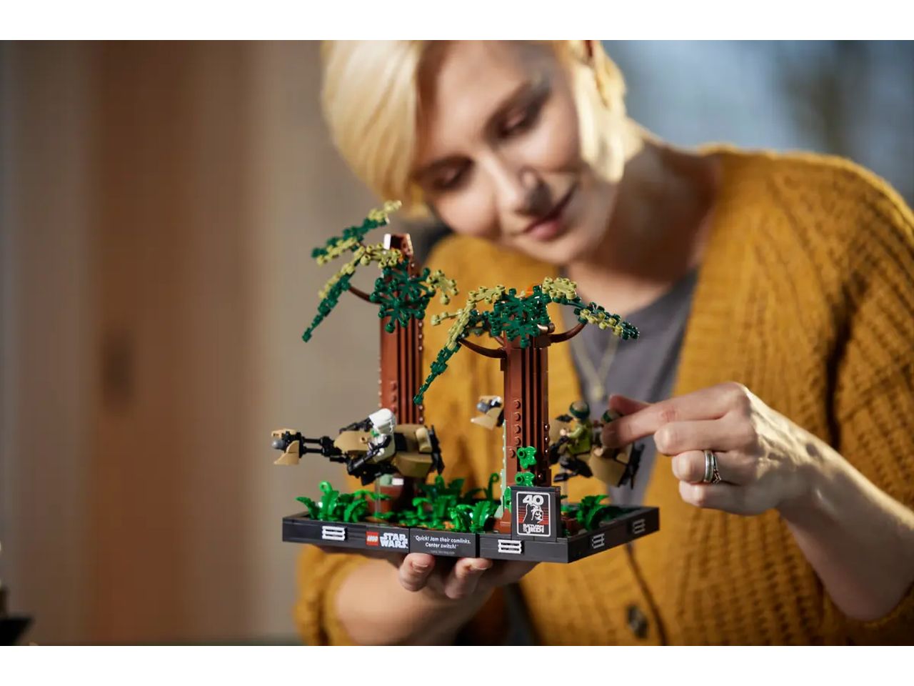 Lego Star Wars Diorama Inseguimento Speeder Endor 75353