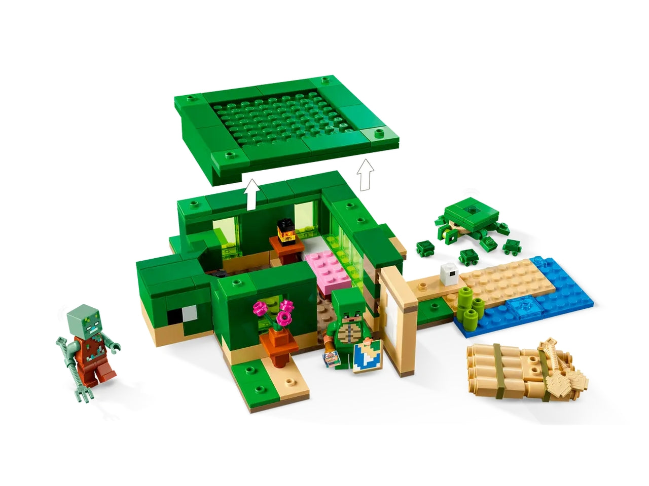 Lego minecraft beach house della tartaruga