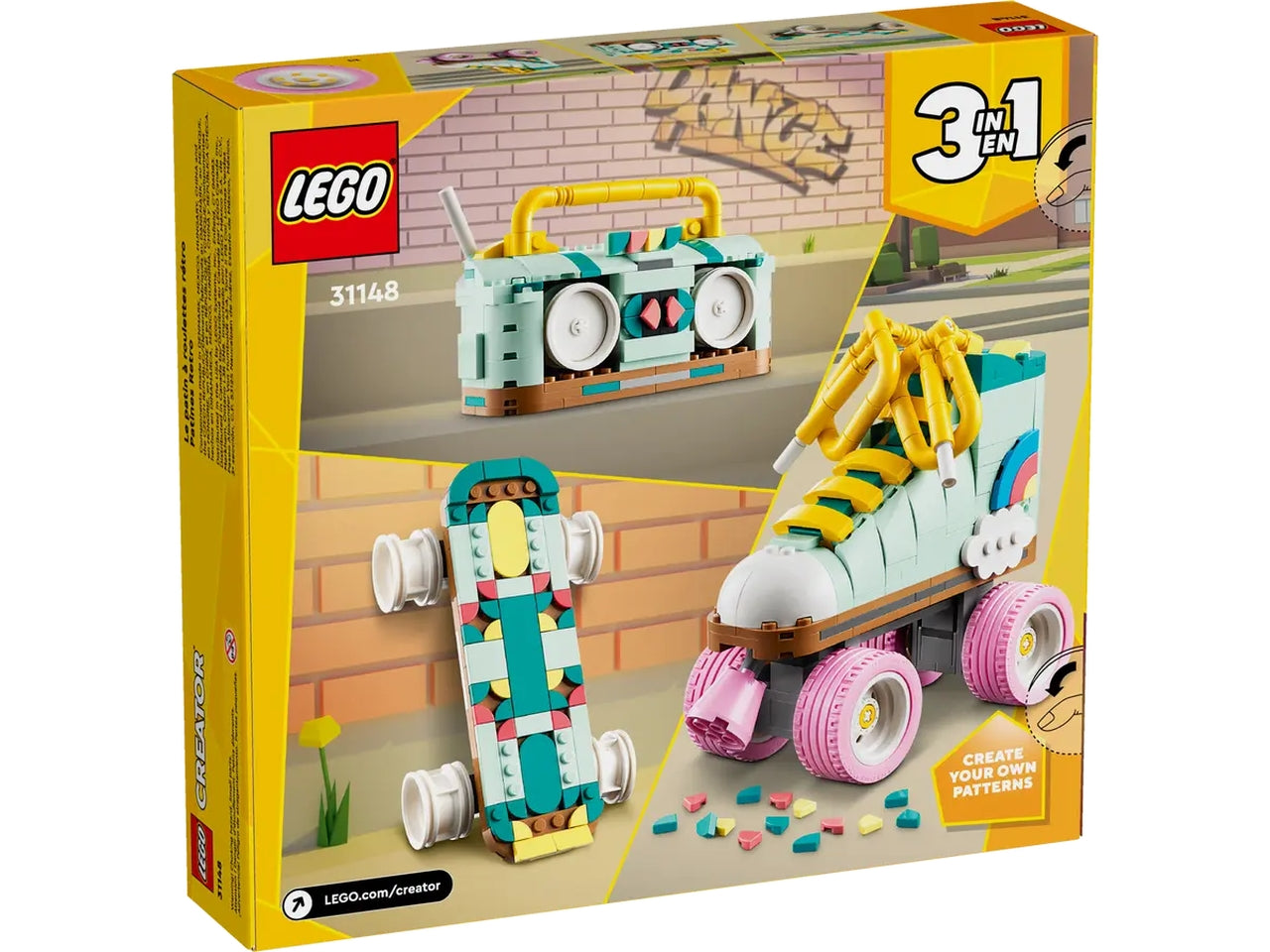 Lego creator pattino a rotelle retrÃ²