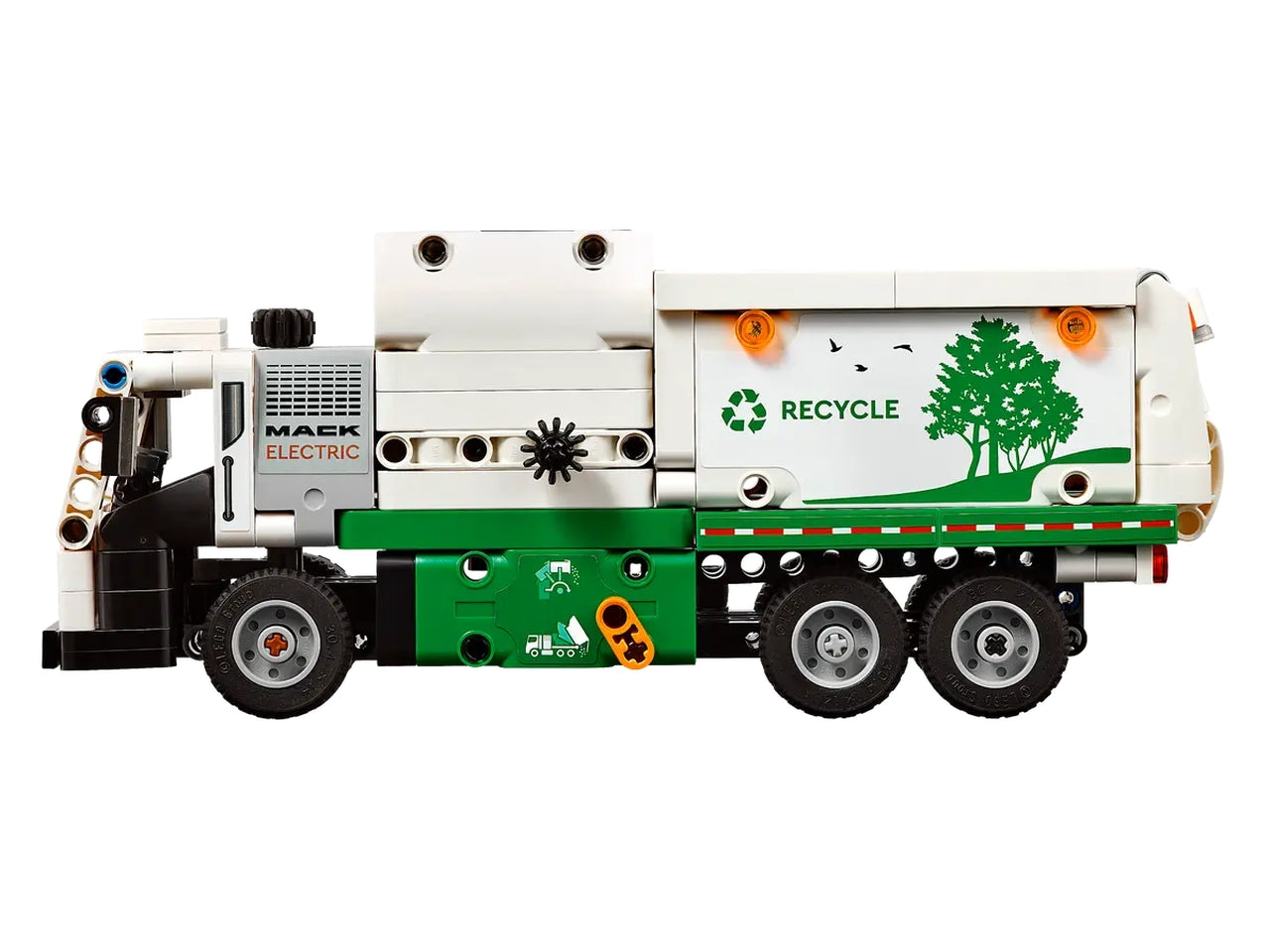 Lego technic camion della spazzatura mack lr electric