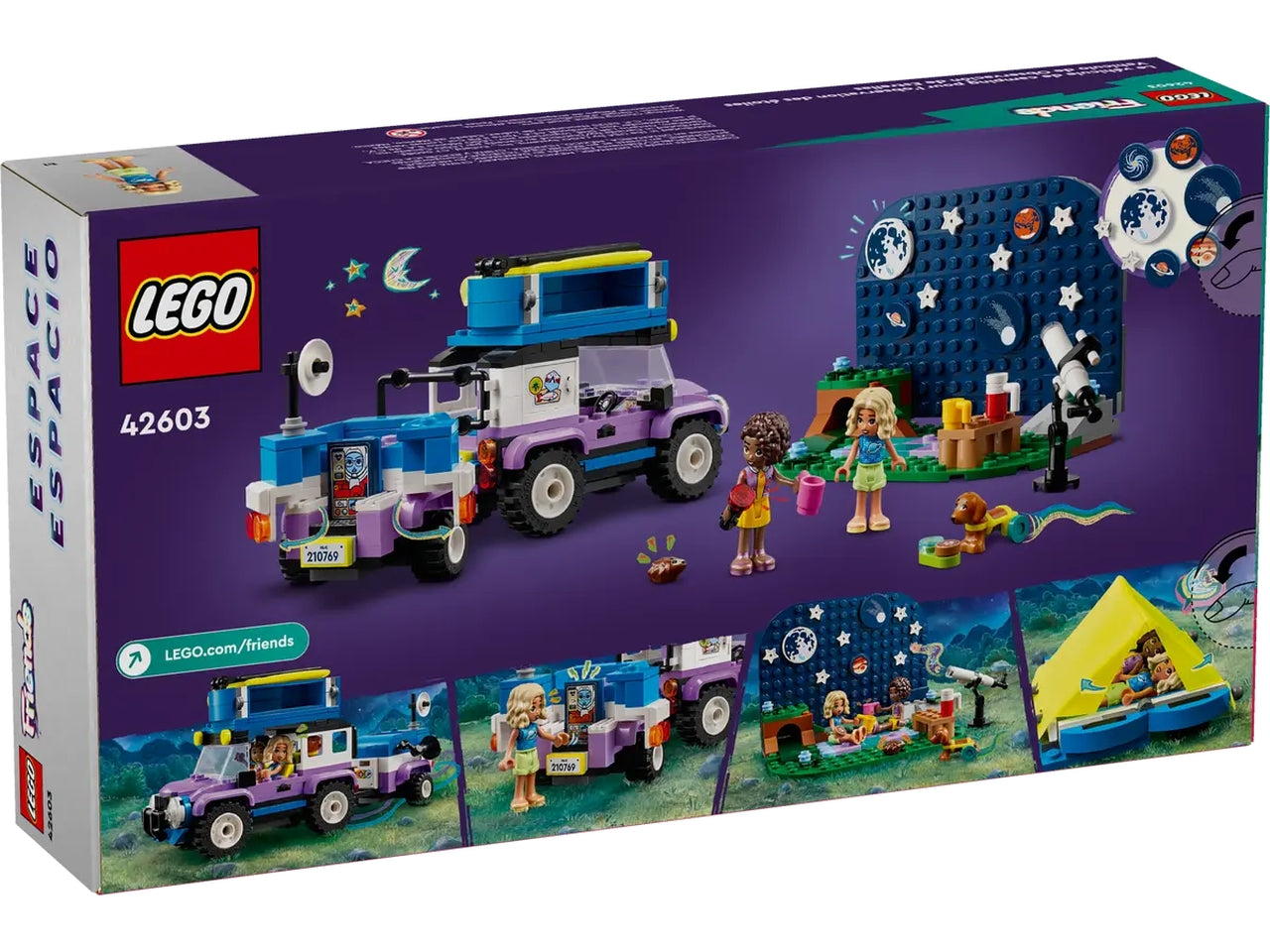 Lego friends camping-van sotto le stelle