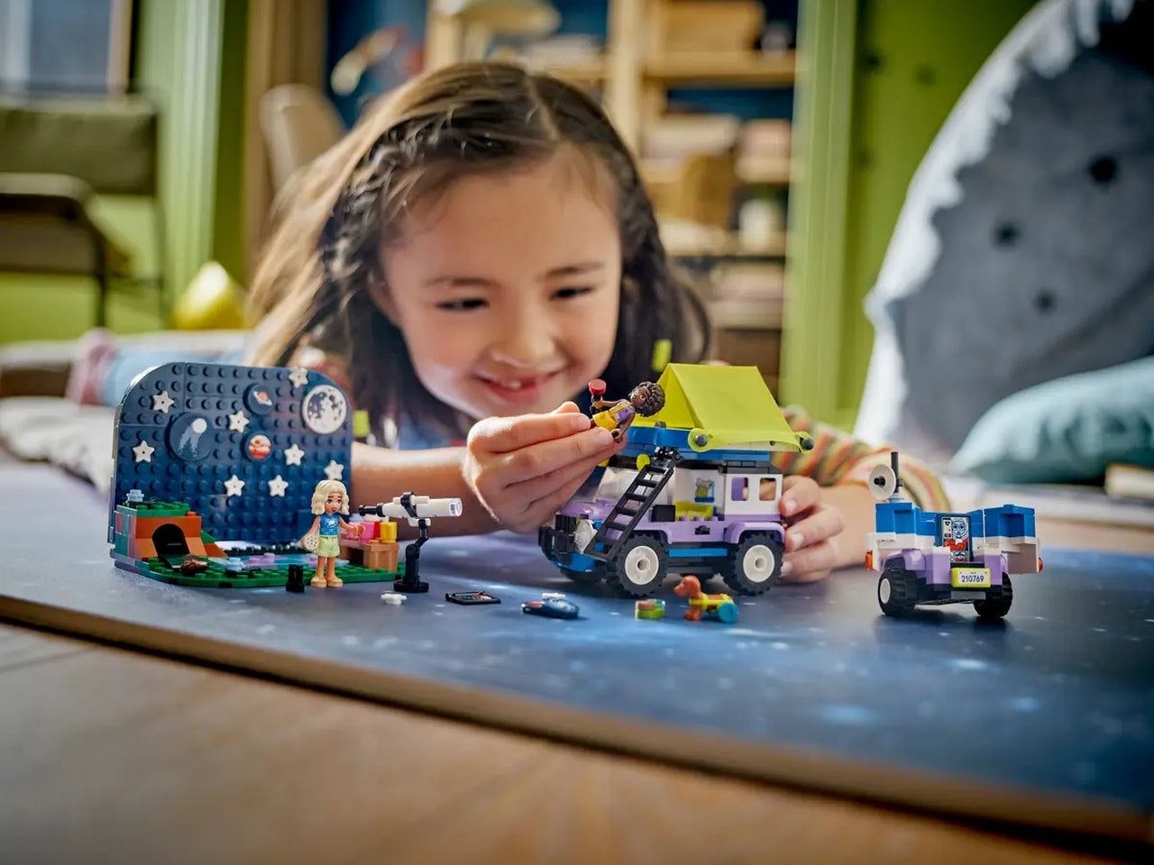 Lego friends camping-van sotto le stelle