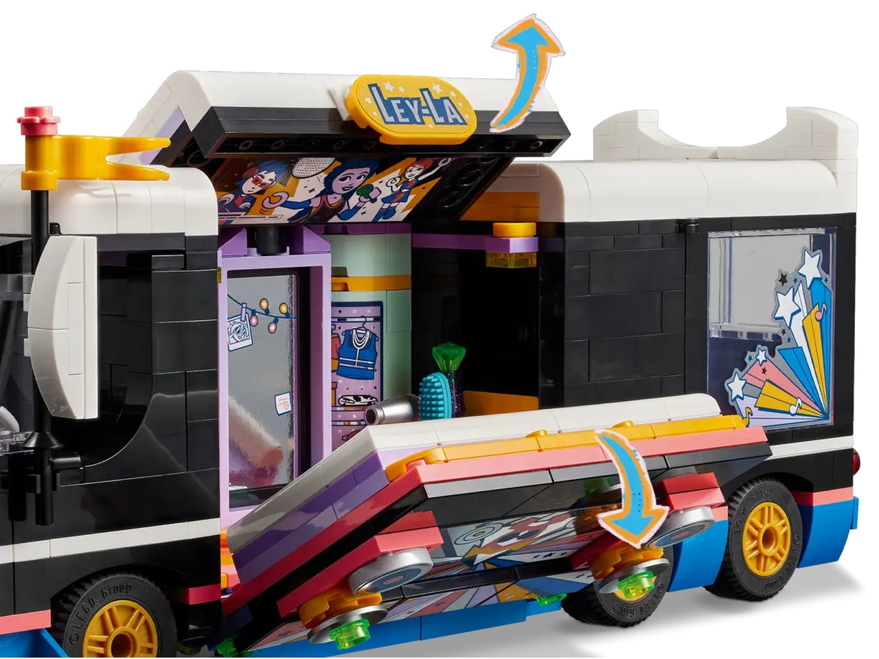 Lego friends tour bus delle pop star