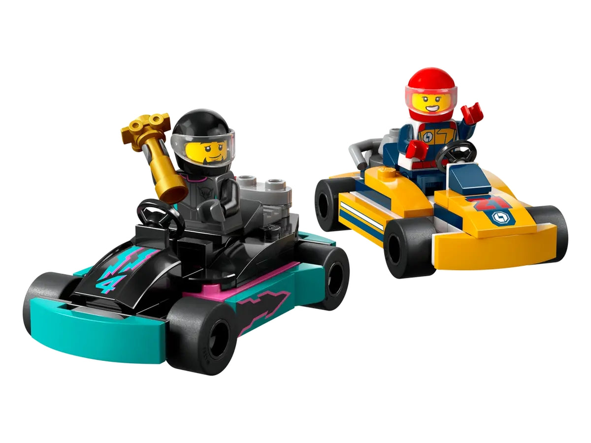 Lego city great vehicles go-kart e piloti
