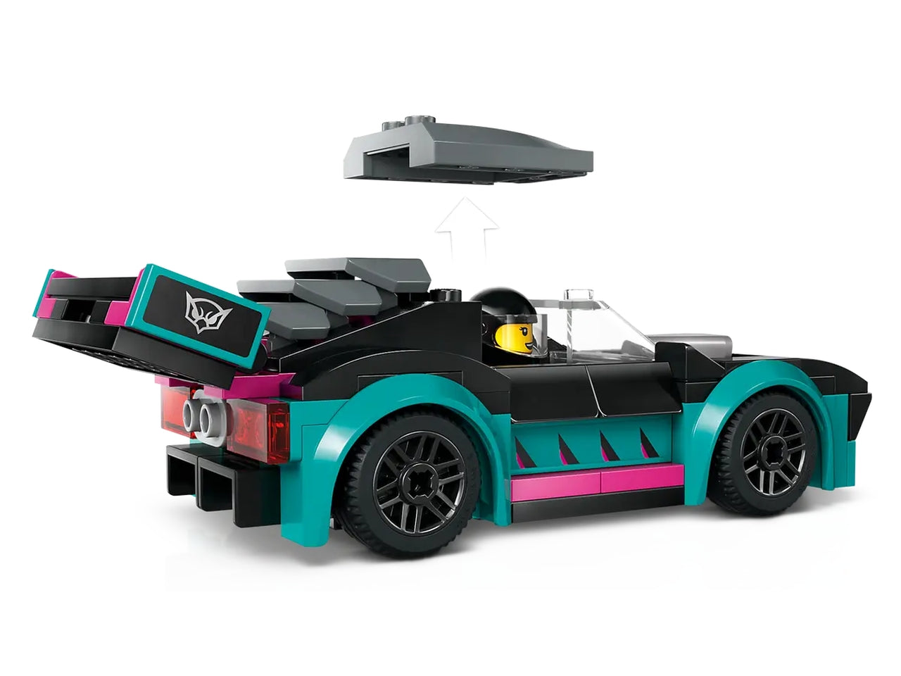 Lego city great vehicles auto da corsa e trasportatore