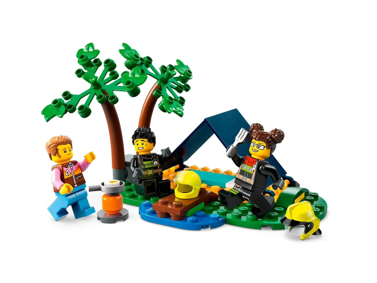Lego city fire fuoristrada antincendio e gommone di salvataggio