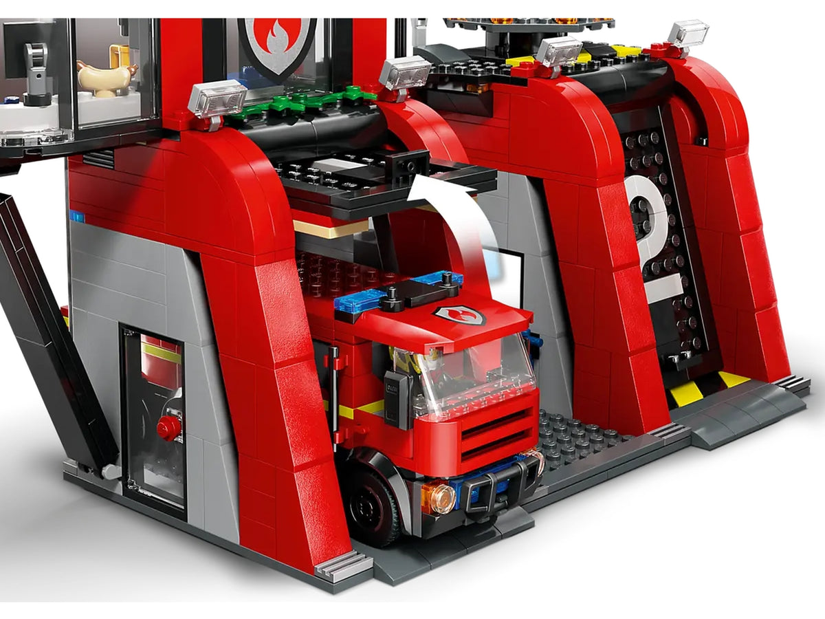 Lego city fire caserma dei pompieri e autopompa