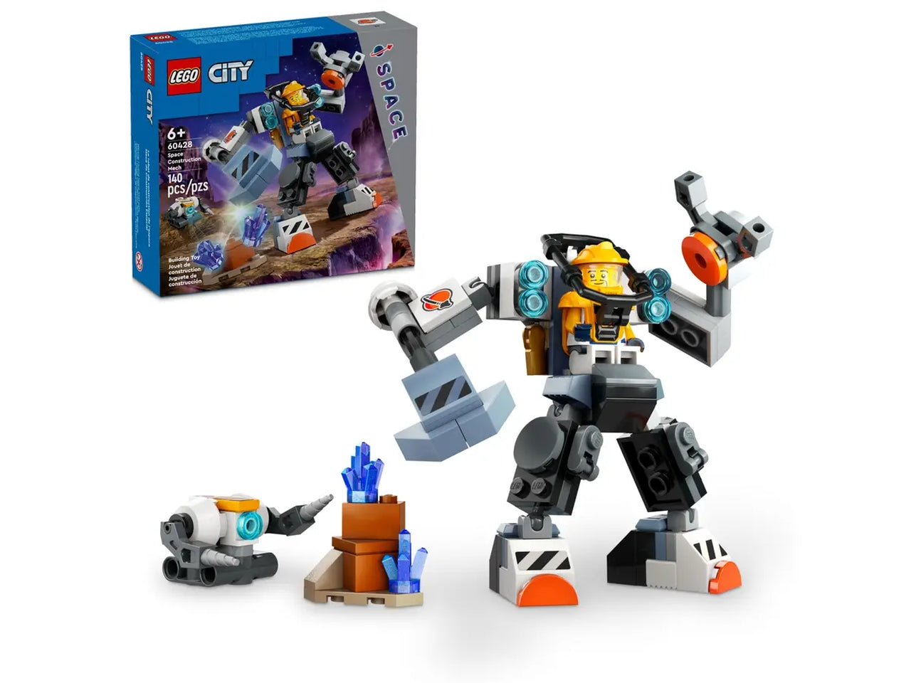 Lego city space mech di costruzione spaziale