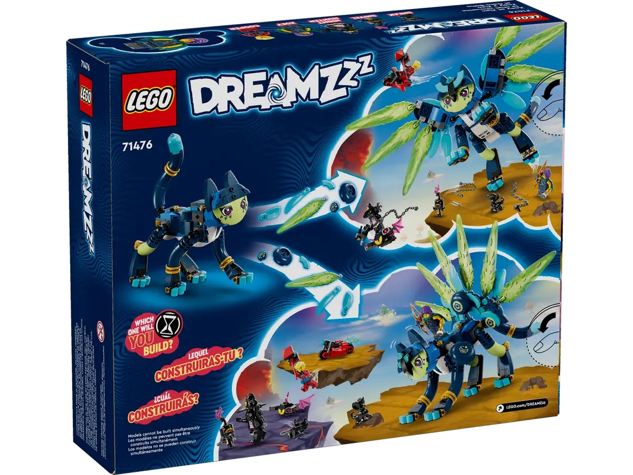Lego dreamzzz zoey e zian, il gatto-gufo