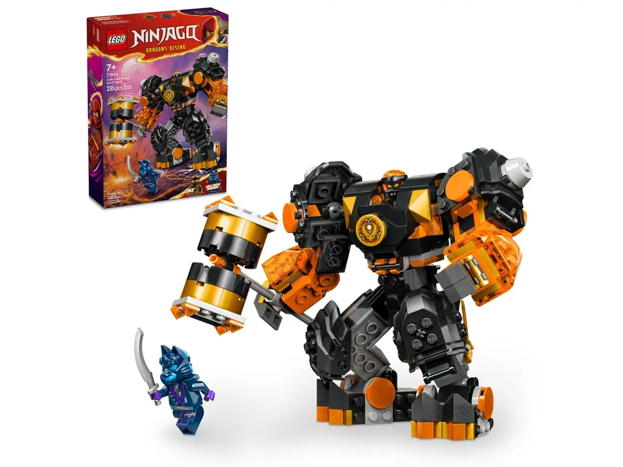 Lego ninjago mech elemento terra di cole