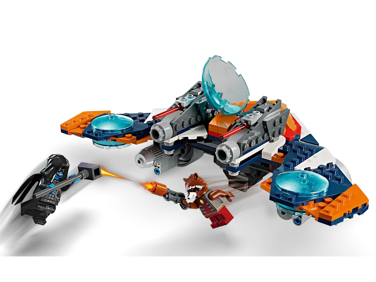 Lego super heroes marvel warbird di rocket vs. ronan