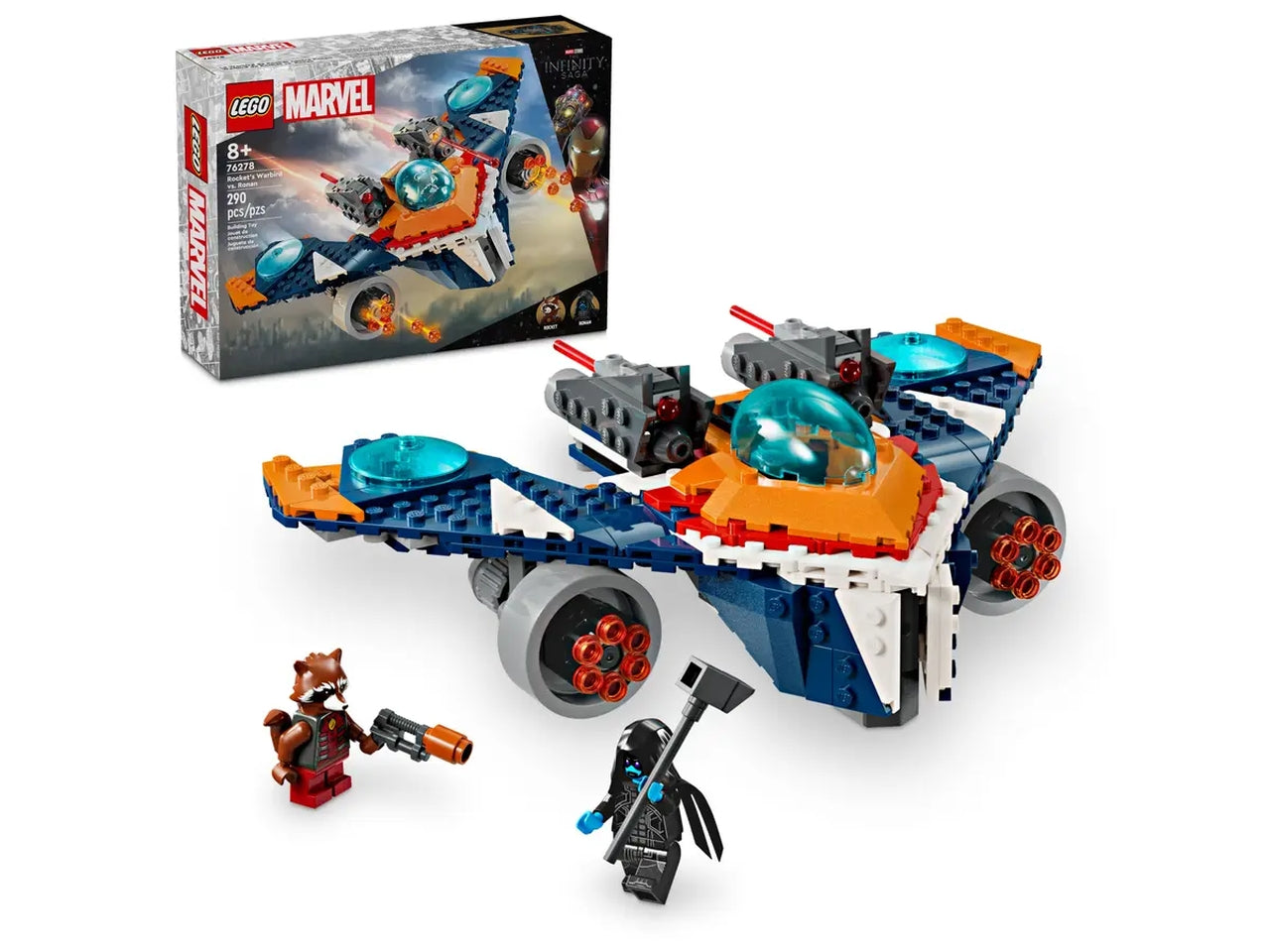 Lego super heroes marvel warbird di rocket vs. ronan