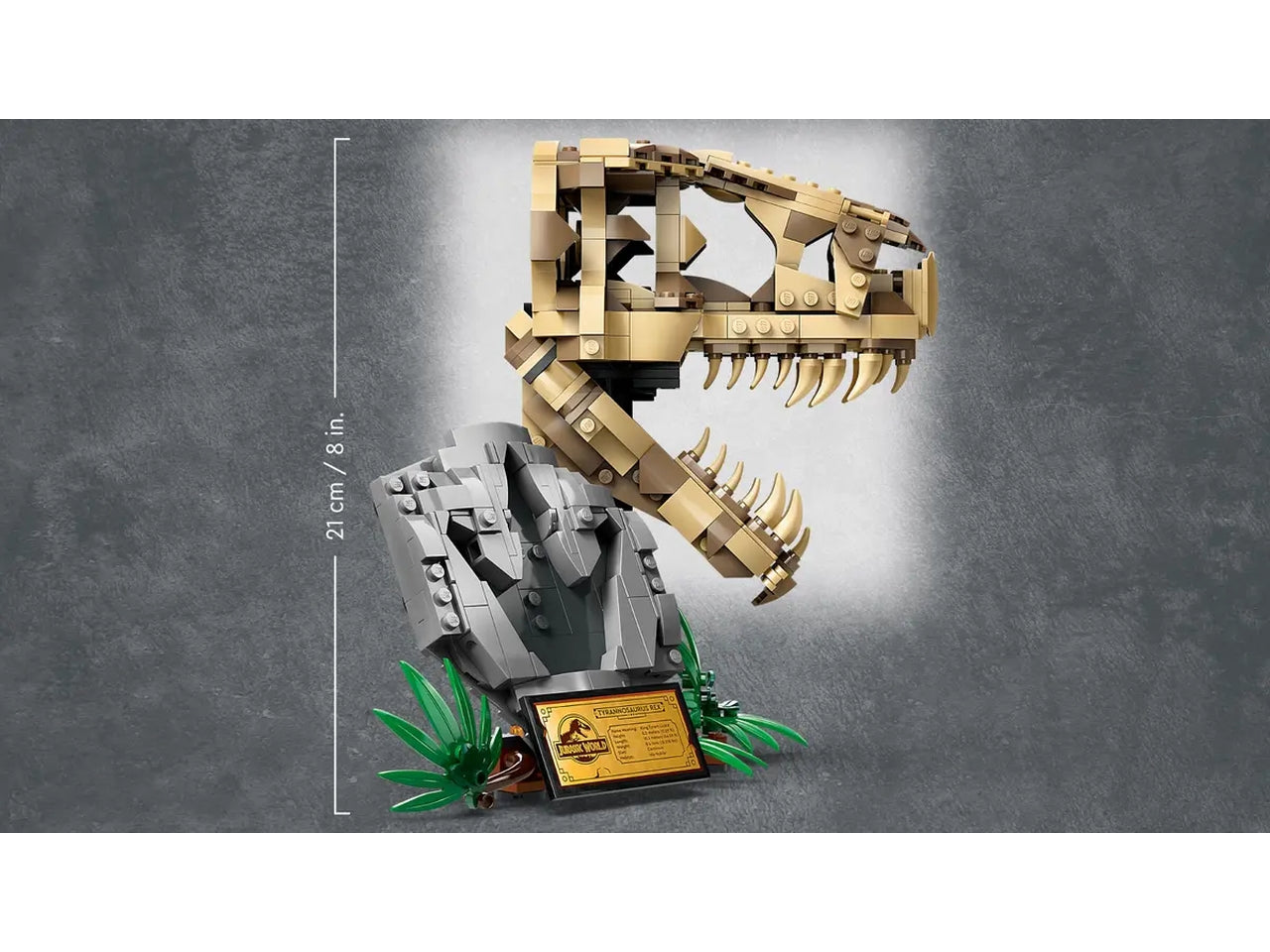 Lego jurassic world fossili di dinosauro: teschio di t.rex