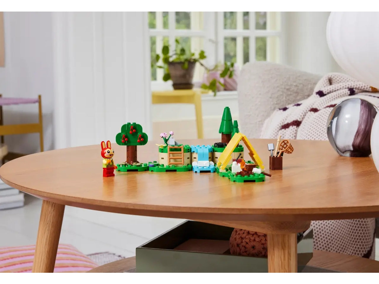 Lego animal crossing bonny in campeggio
