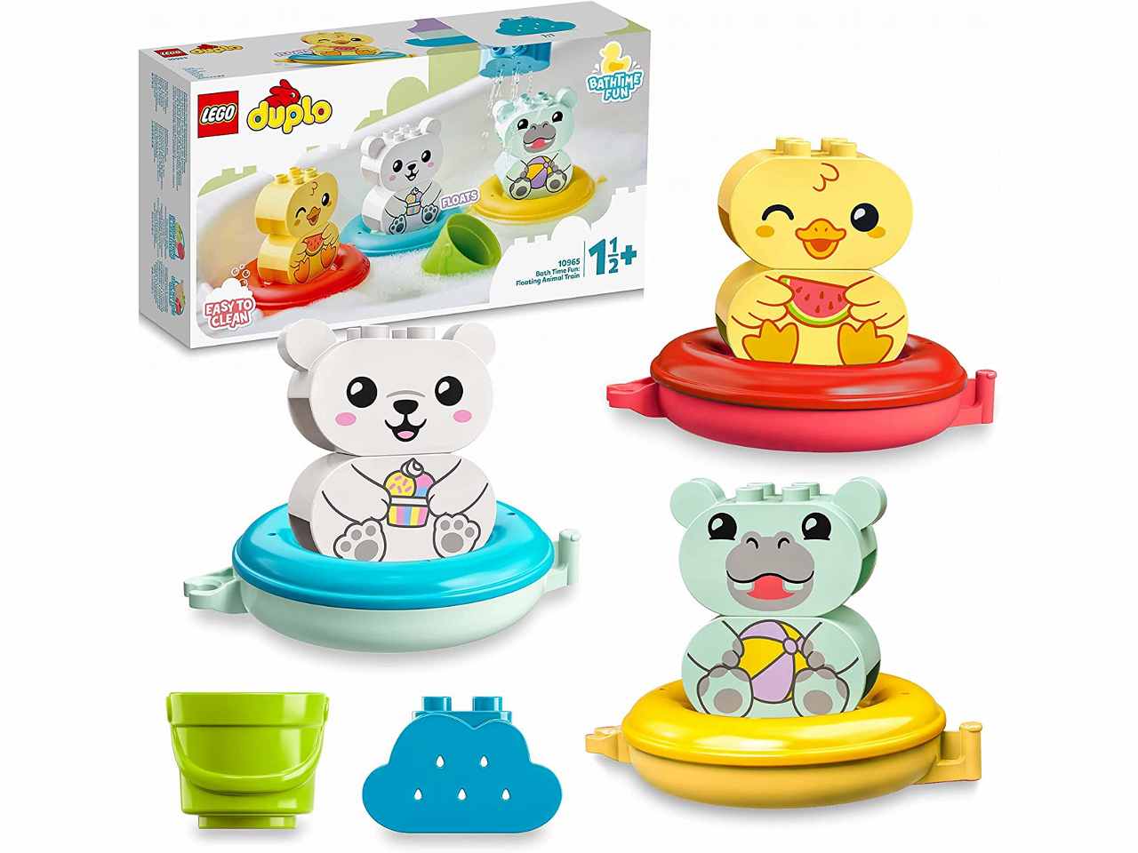 Lego Duplo Ora del Bagnetto Treno Animali Galleggiante 10965