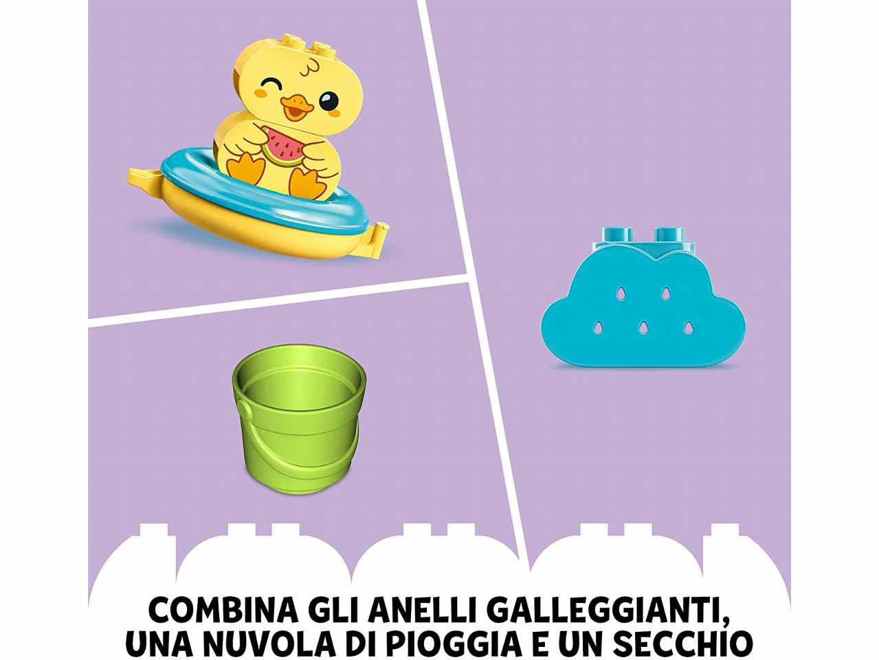Lego Duplo Ora del Bagnetto Treno Animali Galleggiante 10965