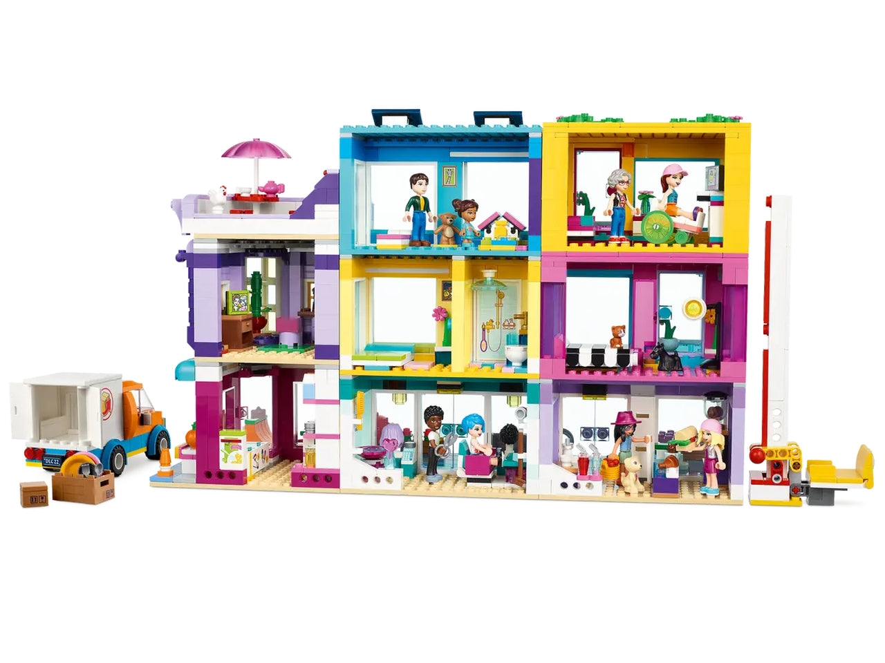Lego edificio della strada principale.