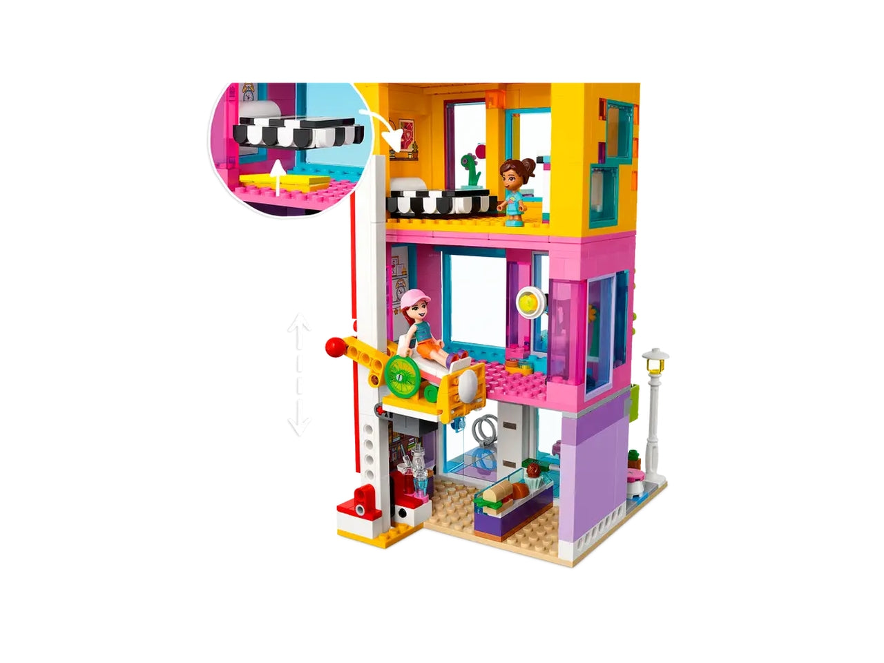 Lego edificio della strada principale.