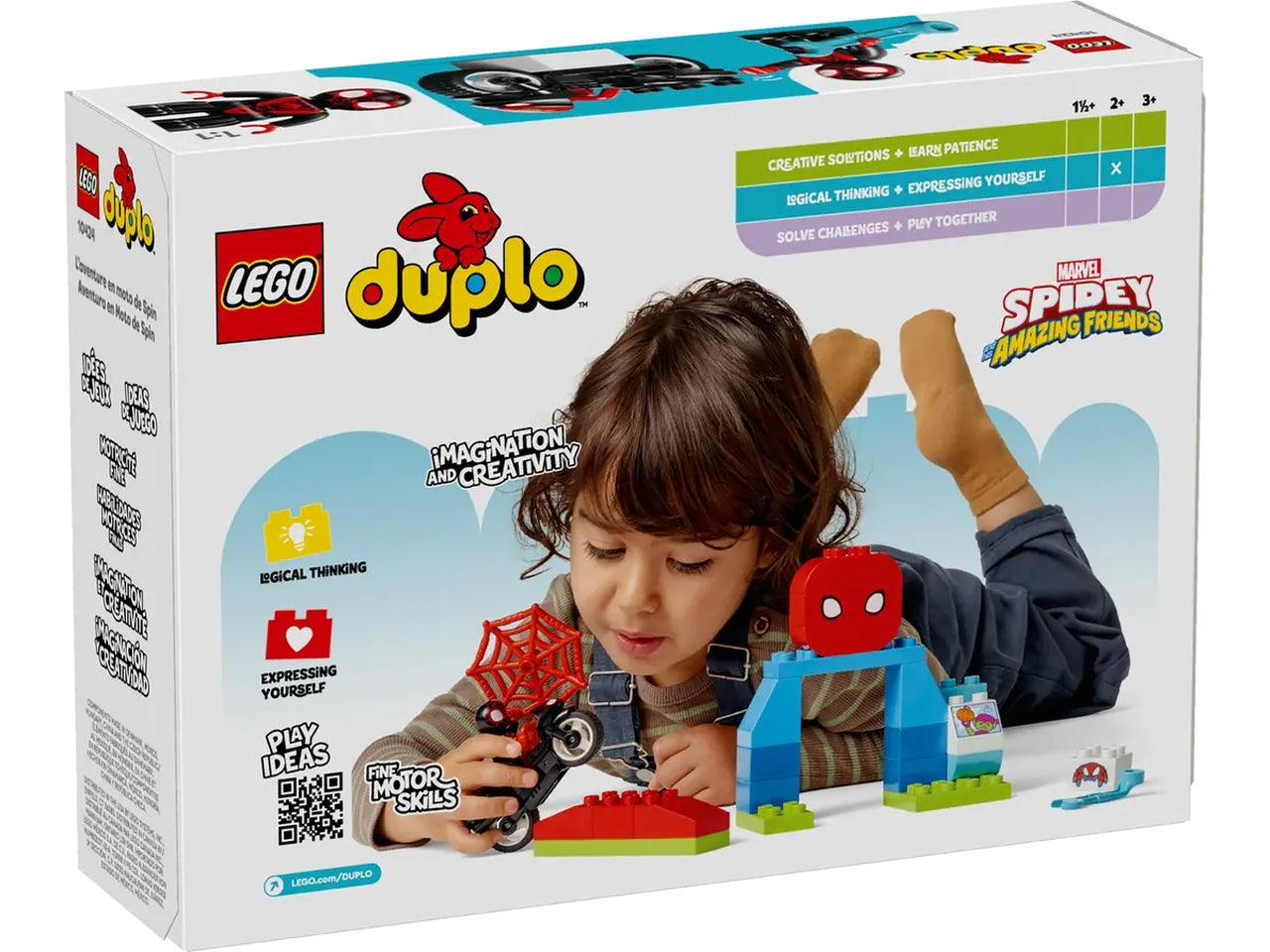Lego Duplo Disney Spiderman lâavventura in moto, set costruzioni in scatola da 24 pezzi, per bambino di 2+ anni 10424
