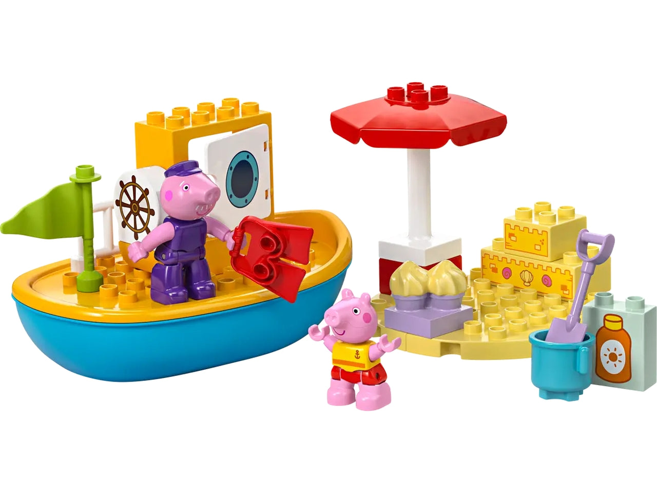 Lego Duplo Peppa Pig viaggio in barca, set costruzioni in scatola da 23 pezzi per bambini di 2+ anni 10432