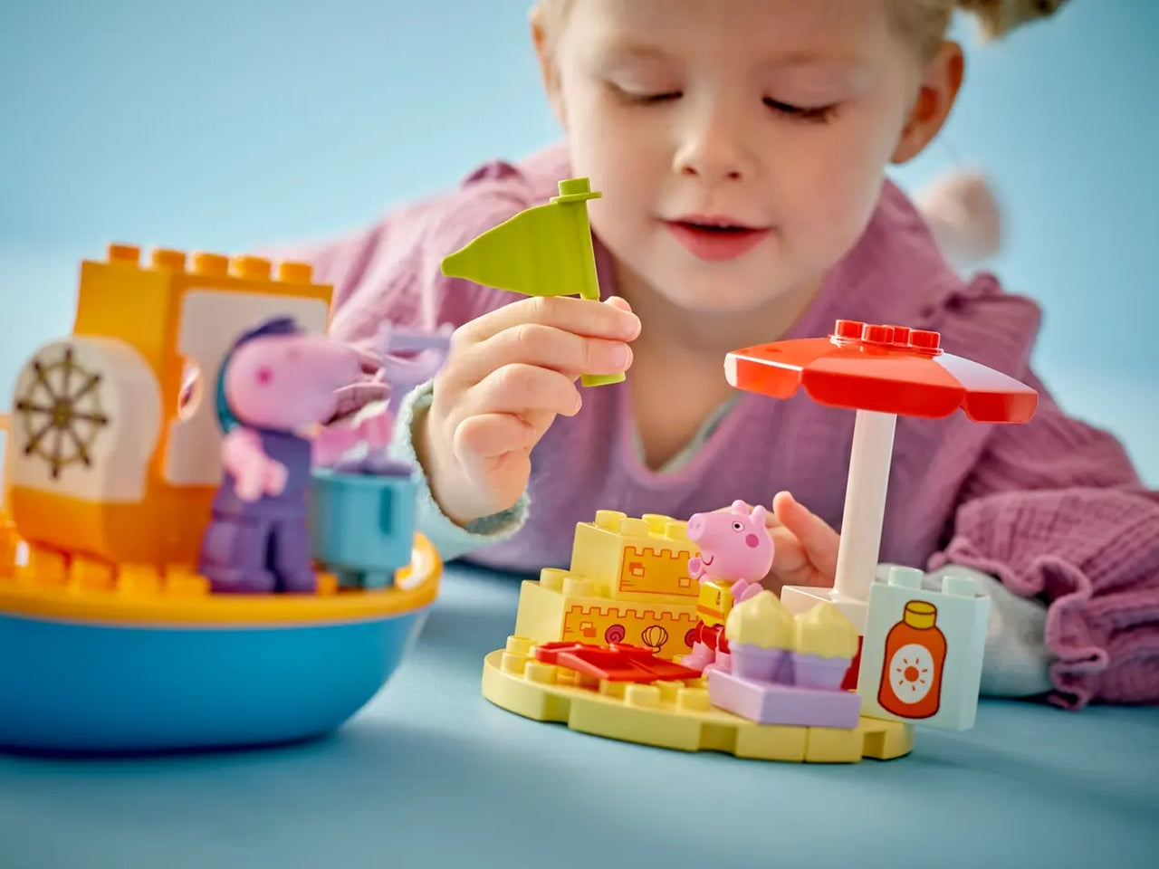 Lego Duplo Peppa Pig viaggio in barca, set costruzioni in scatola da 23 pezzi per bambini di 2+ anni 10432