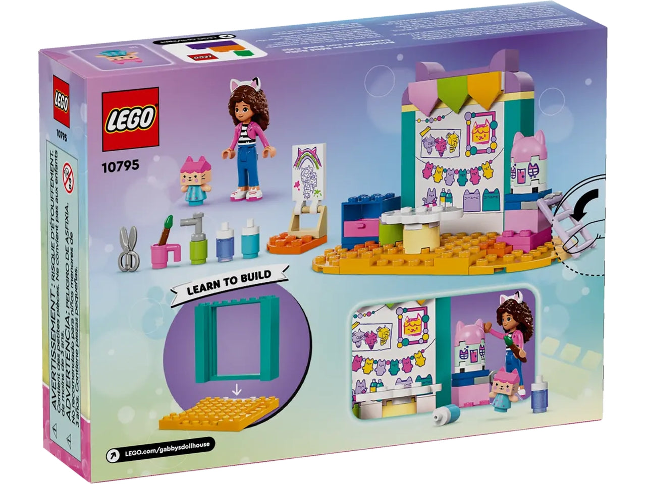 Lego Gabby's Dollhouse Creazioni con Baby, set costruzioni in scatola da 60 pezzi, per bambina di 4+ anni 10795
