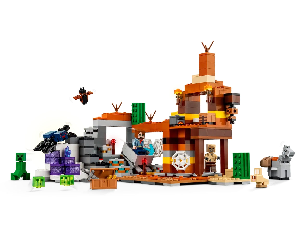 Lego Minecraft la miniera delle Badlands, set costruzioni in scatola da 538 pezzi per bambini di 8+ anni 21263