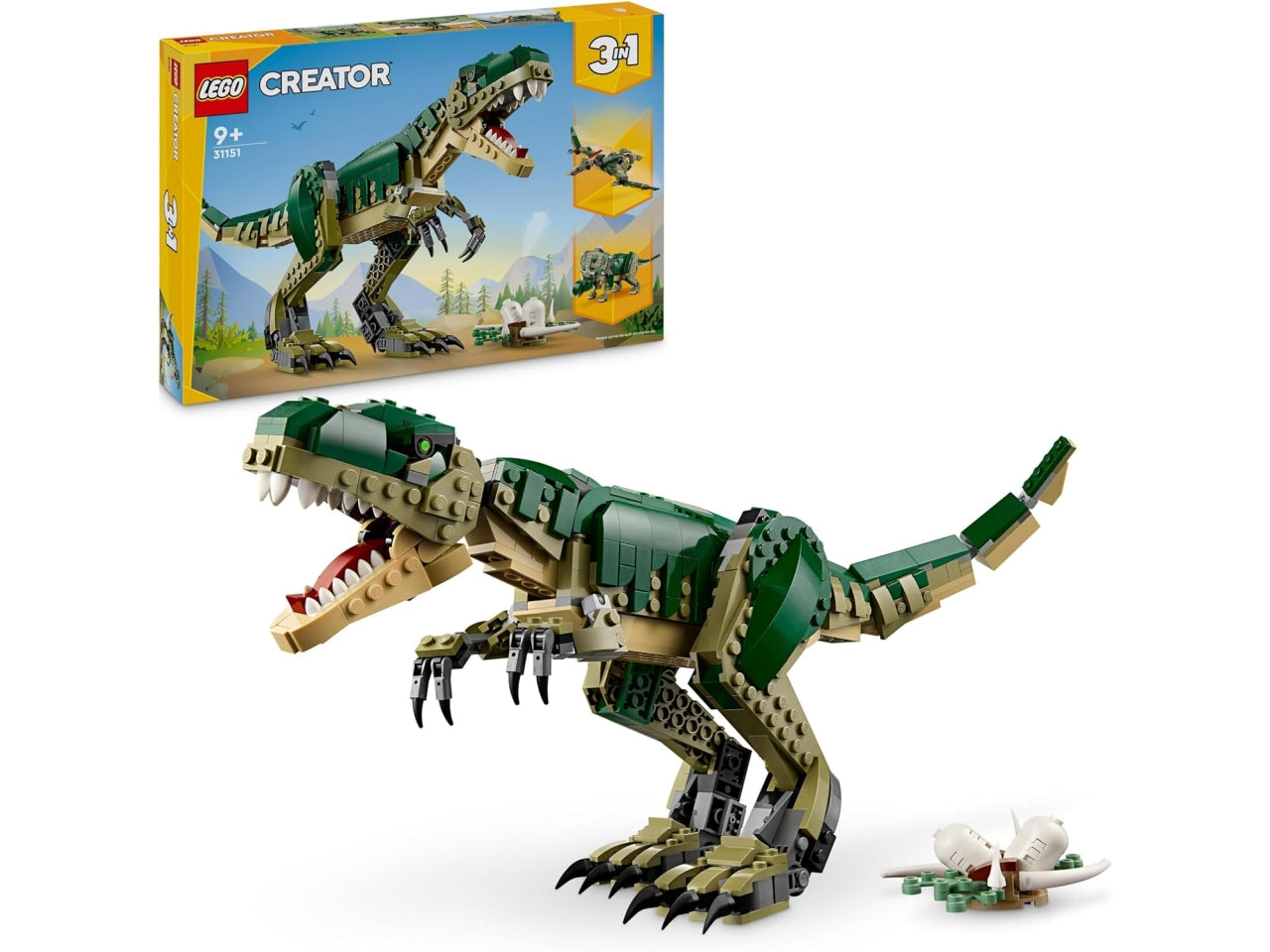 Lego Creator T. Rex, set costruzioni in scatola da 626 pezzi, 9+ anni 31151