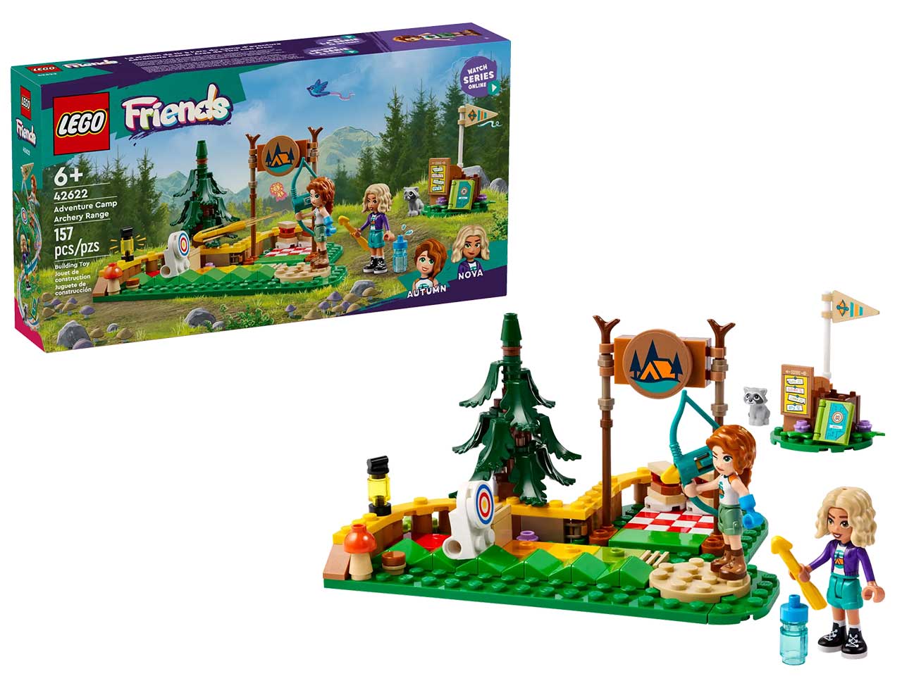 Lego Friends Tiro con lâArco al Campo Avventure, set di costruzioni in scatola da 157 pezzi, per bambine 6+ anni 42622