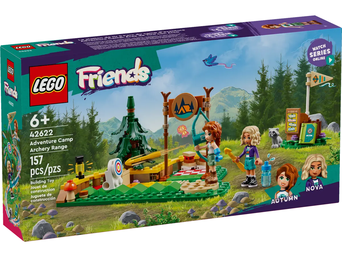 Lego Friends Tiro con lâArco al Campo Avventure, set di costruzioni in scatola da 157 pezzi, per bambine 6+ anni 42622