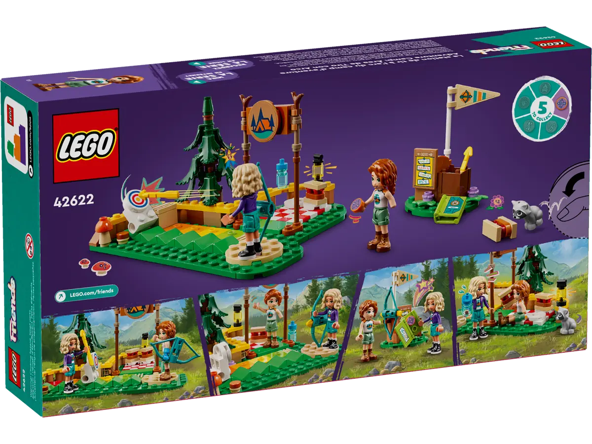 Lego Friends Tiro con lâArco al Campo Avventure, set di costruzioni in scatola da 157 pezzi, per bambine 6+ anni 42622