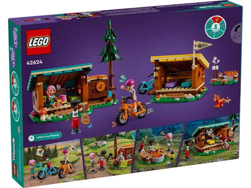 Lego Friends Cabine Relax al Campo Avventure, set mattoncini in scatola da 437 pezzi, per bambine 7+ anni 42624