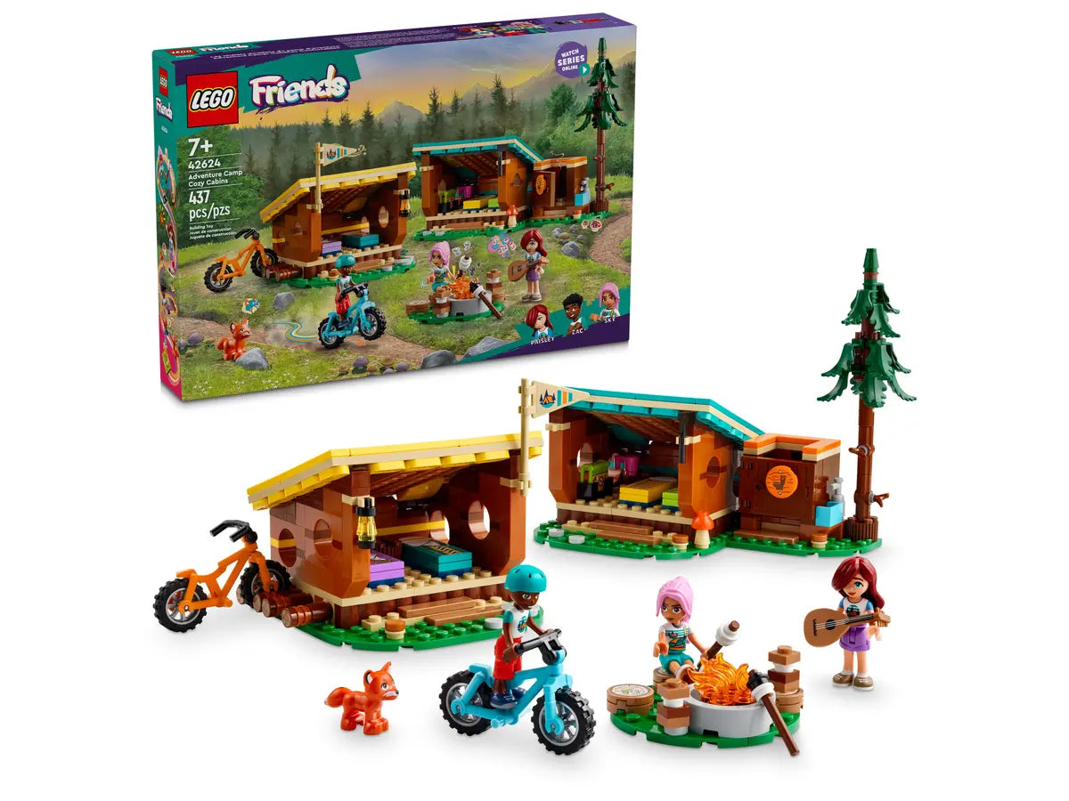 Lego Friends Cabine Relax al Campo Avventure, set mattoncini in scatola da 437 pezzi, per bambine 7+ anni 42624