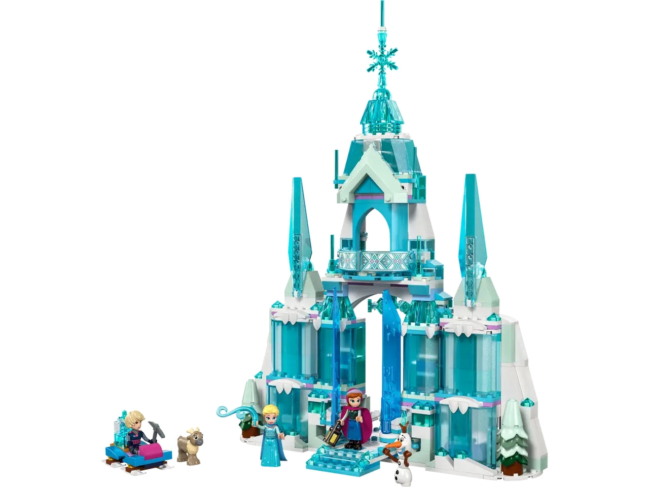 Lego Disney Princess il Palazzo di Ghiaccio di Elsa di Frozen, set di mattoncini in scatola da 630 pezzi, per bambine 6+ anni 43244