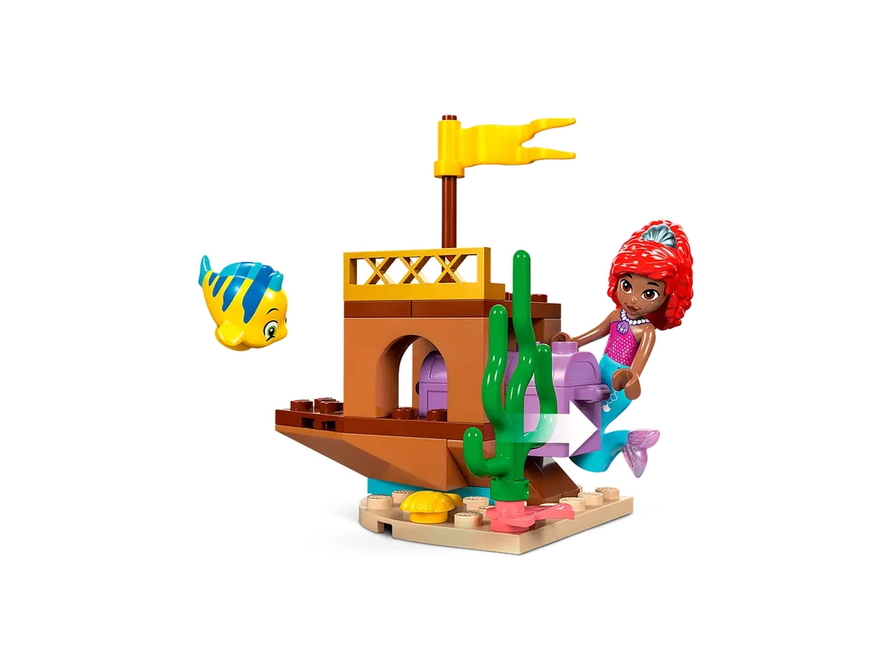 Lego Disney Princess la Caverna di Cristallo di Ariel, set di mattoncini in scatola da 141 pezzi, per bambine 4+ anni 43254