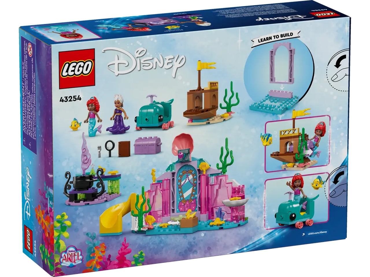 Lego Disney Princess la Caverna di Cristallo di Ariel, set di mattoncini in scatola da 141 pezzi, per bambine 4+ anni 43254