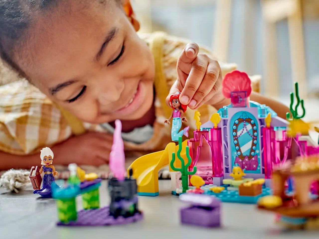 Lego Disney Princess la Caverna di Cristallo di Ariel, set di mattoncini in scatola da 141 pezzi, per bambine 4+ anni 43254