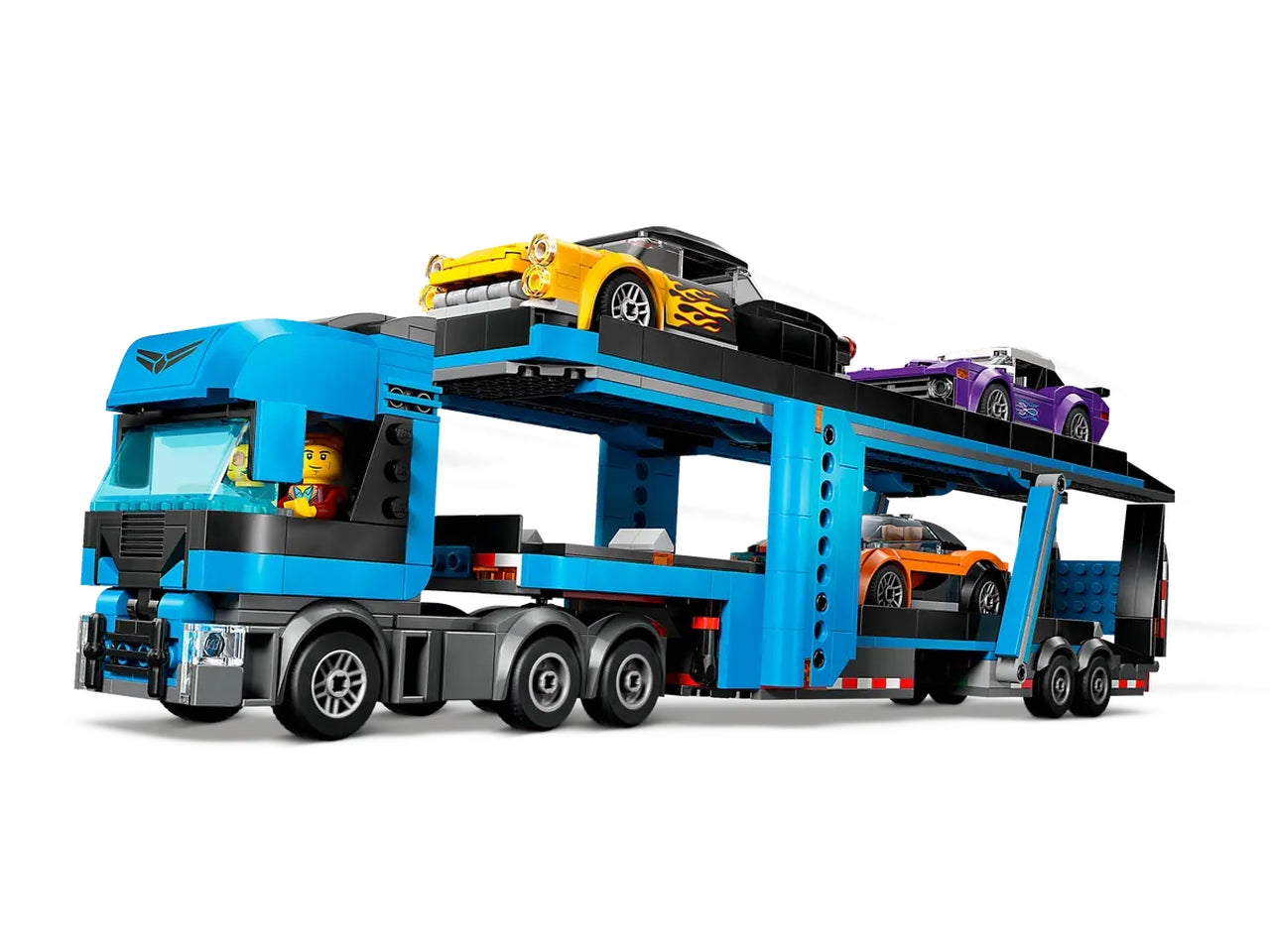 Lego City Big Vehicles Camion trasportatore con auto sportive, set di costruzioni in scatola da 998 pezzi, 7+anni 60408