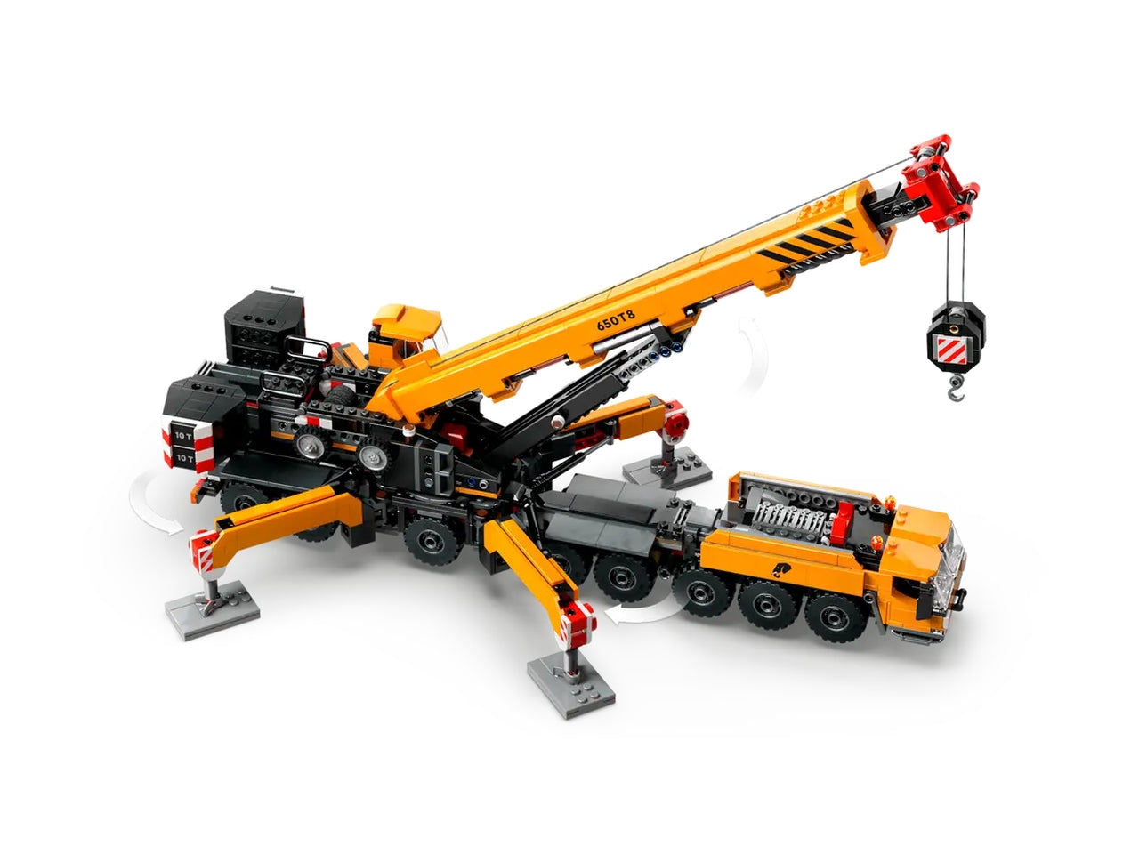 Lego City Big Vehicles Gru da cantiere mobile gialla, set di costruzioni in scatola da 1160 pezzi, per ragazzi 9+ anni 60409