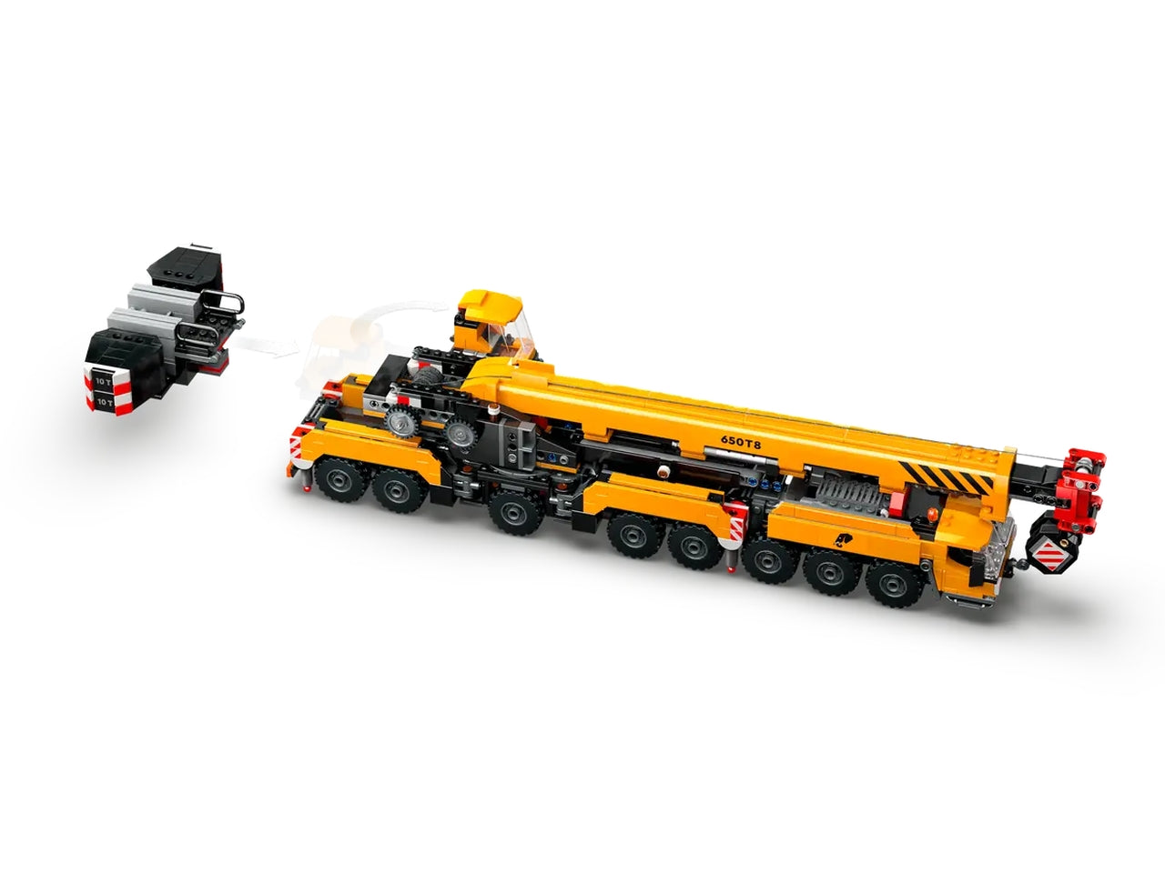 Lego City Big Vehicles Gru da cantiere mobile gialla, set di costruzioni in scatola da 1160 pezzi, per ragazzi 9+ anni 60409