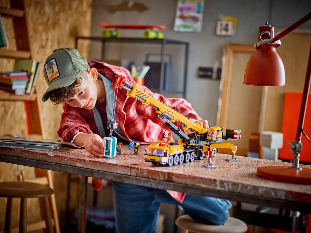Lego City Big Vehicles Gru da cantiere mobile gialla, set di costruzioni in scatola da 1160 pezzi, per ragazzi 9+ anni 60409