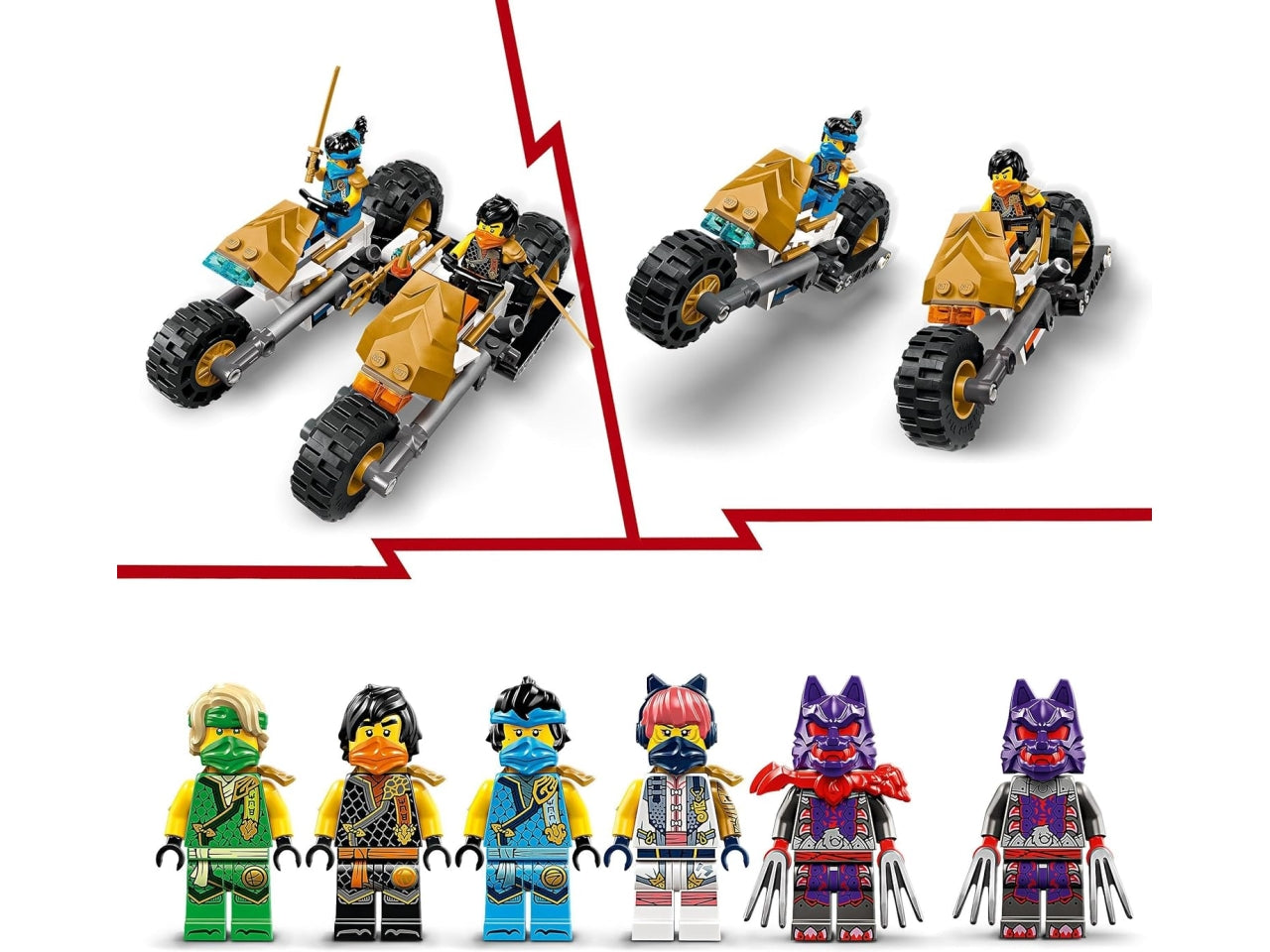 Lego Ninjago Cingolato del team Ninja, set di costruzioni in scatola da 576 pezzi, per ragazzi 9+ anni 71820