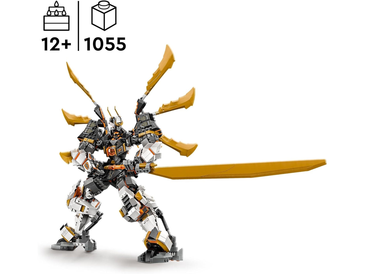 Lego Ninjago Mech Drago titanio di Cole, set di costruzioni in scatola da 1055 pezzi, per ragazzi 12+ anni 71821
