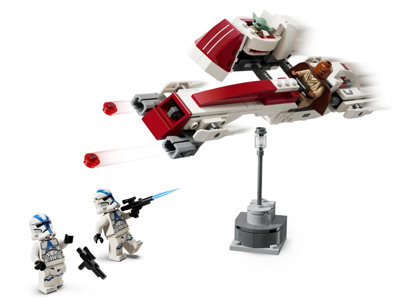 Lego Star Wars, la fuga del barc speeder, set costruzione in scatola da 221 pezzi da 8+ anni 75378