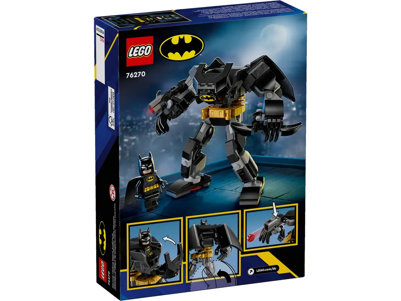Lego Super Heroes Armatura Mech di Batman, set di costruzioni in scatola da 140 pezzi, per bambino 6+ anni 76270