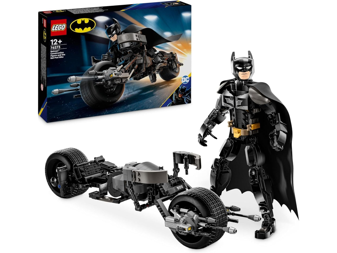 Lego Super Heroes Batman con Bat-Pod, personaggio costruibile
in scatola da 713 pezzi, per ragazzi 12+ anni 76273